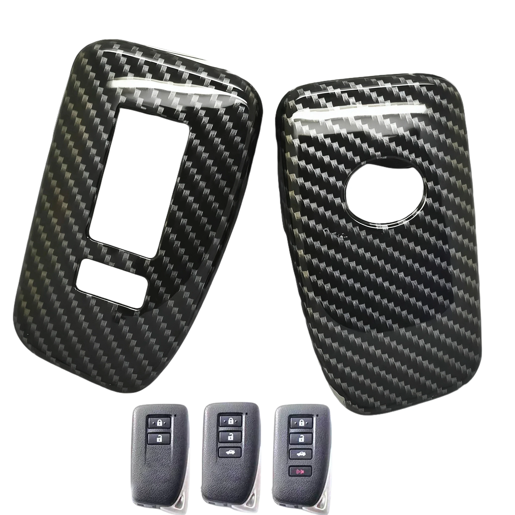 

Чехол для ключей из углеродного волокна для Lexus ES200 ES250 ES260 ES300h ES350 UX200 UX250h UX260, защитный чехол для смарт-автомобиля с дистанционным управлением