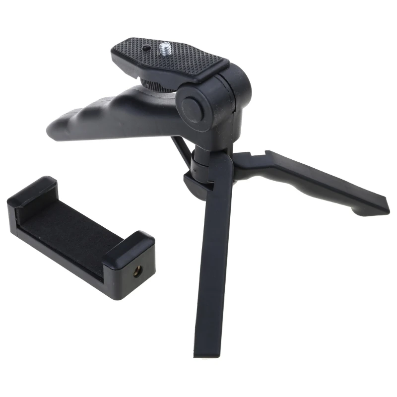 Mini Phone Tripod Desktop Portable Tripod Stand with Smartphone Clamp for Cellphone Phone Tripod Phone Holder Tripod