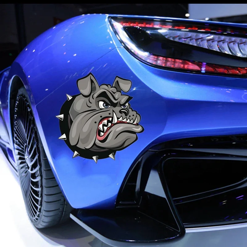 

Креативная наклейка для автомобиля с бульдогом, бампер для ноутбука, настенный грузовик, мото-фургон, шлем, гоночный кемпер, виниловая наклейка, ПВХ, оптовая продажа