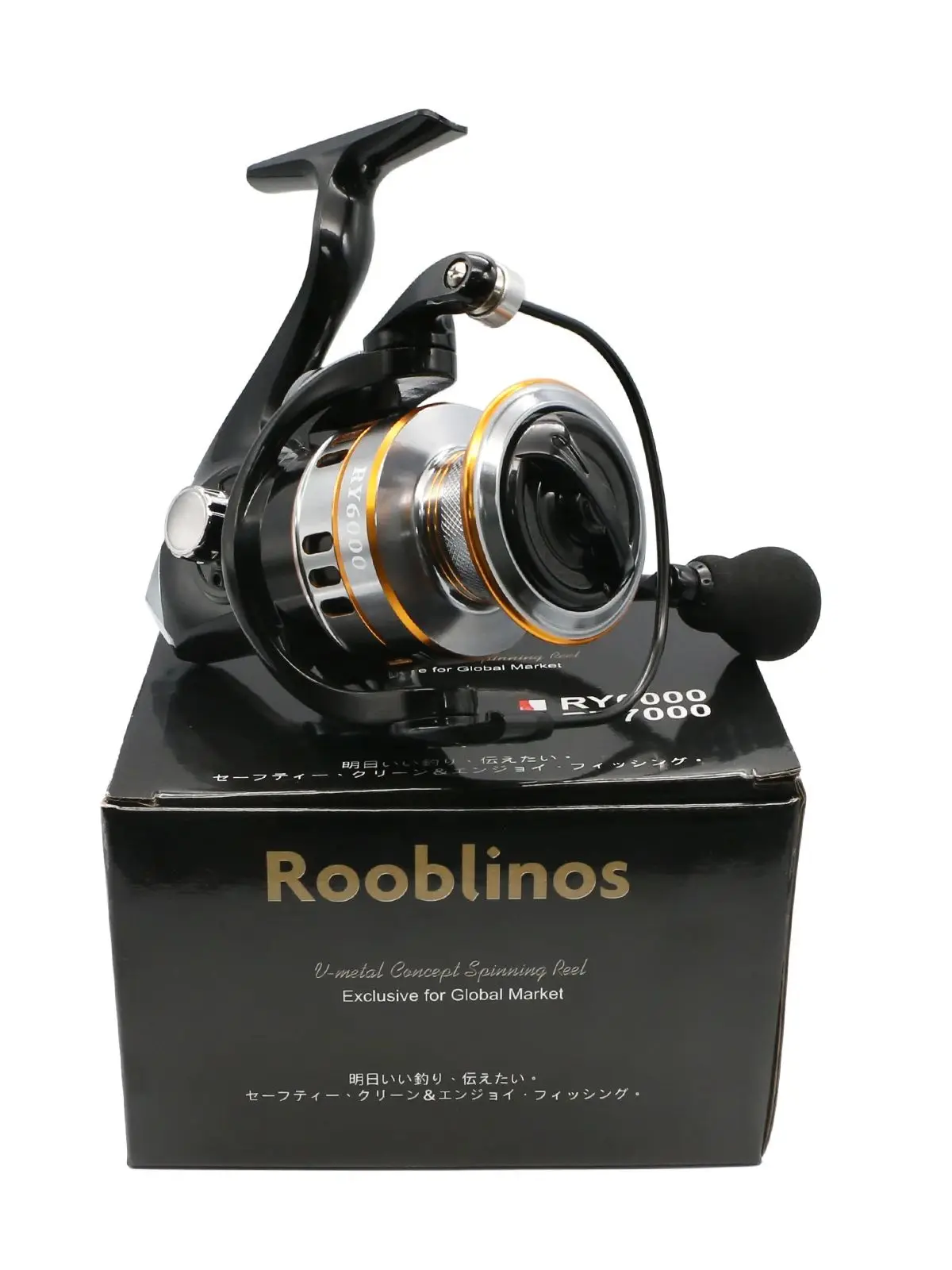 ROOBLINOS RY – moulinets de pêche à l'eau salée et douce, cadre métallique ultraléger, lisse et robuste, haute vitesse