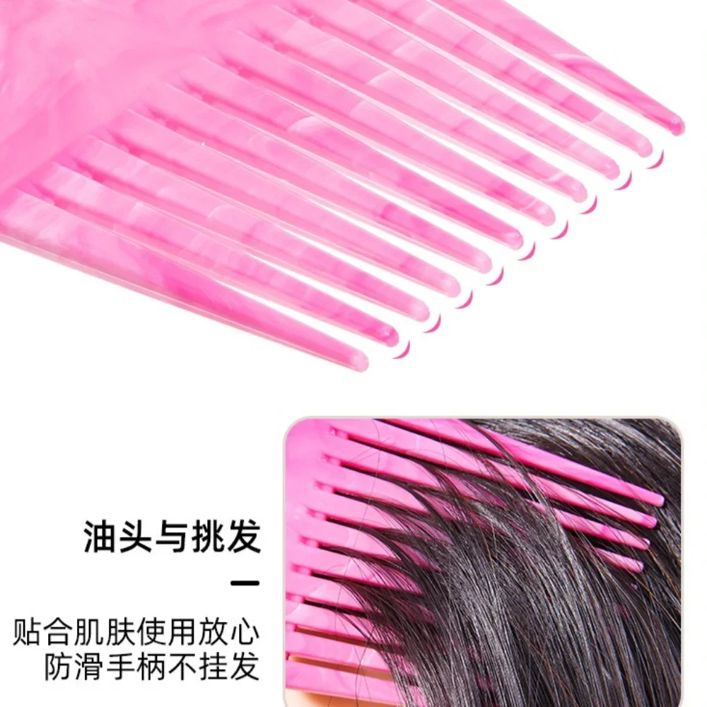 

1pc Styling Comb for African Hair Afro Comb Plastic Handle Metal Tooth Hairdressing Curly Hair Pick Tools for Black Man