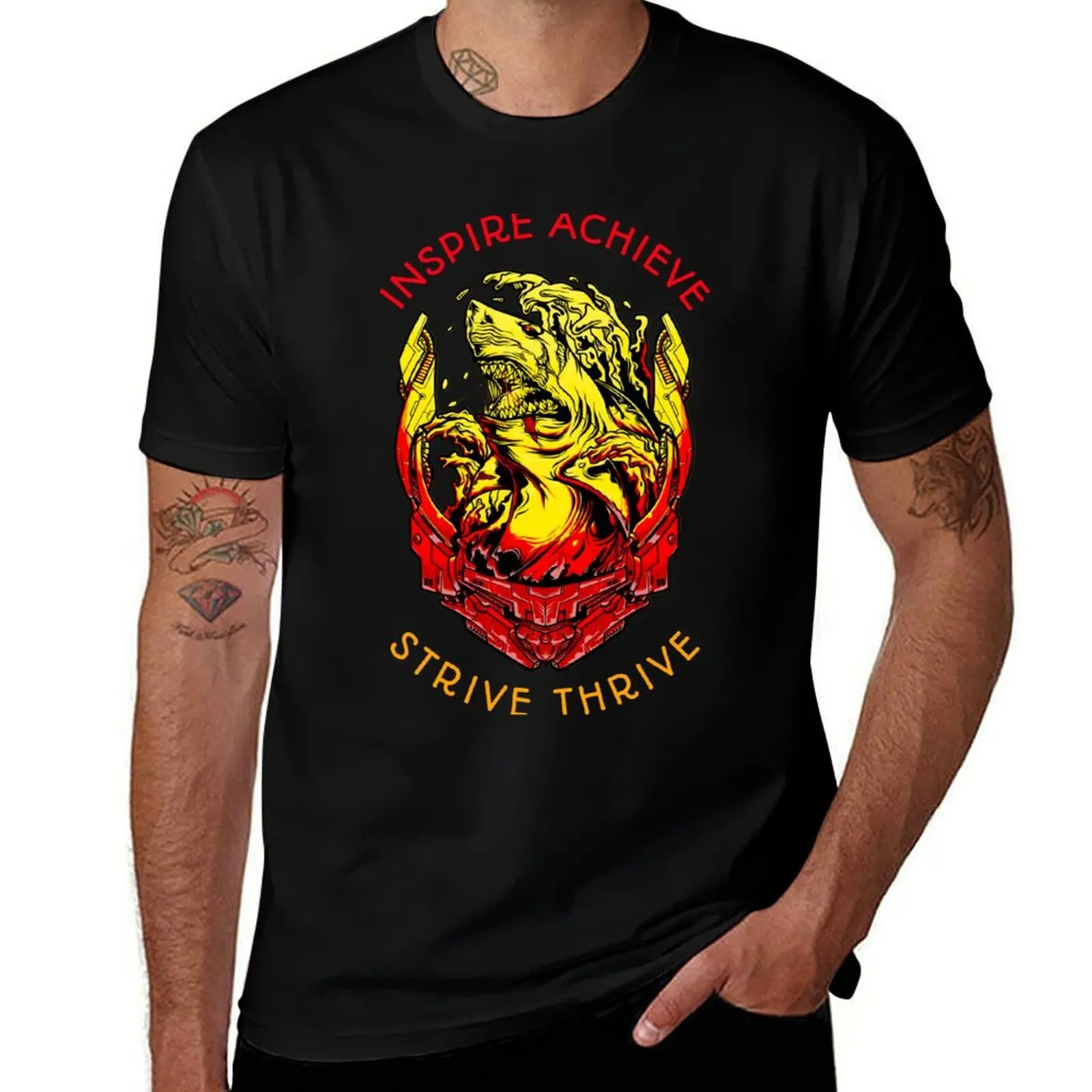 T-shirt Inspire Achieve Strive Thrive, tenue décontractée pour tous les jours
