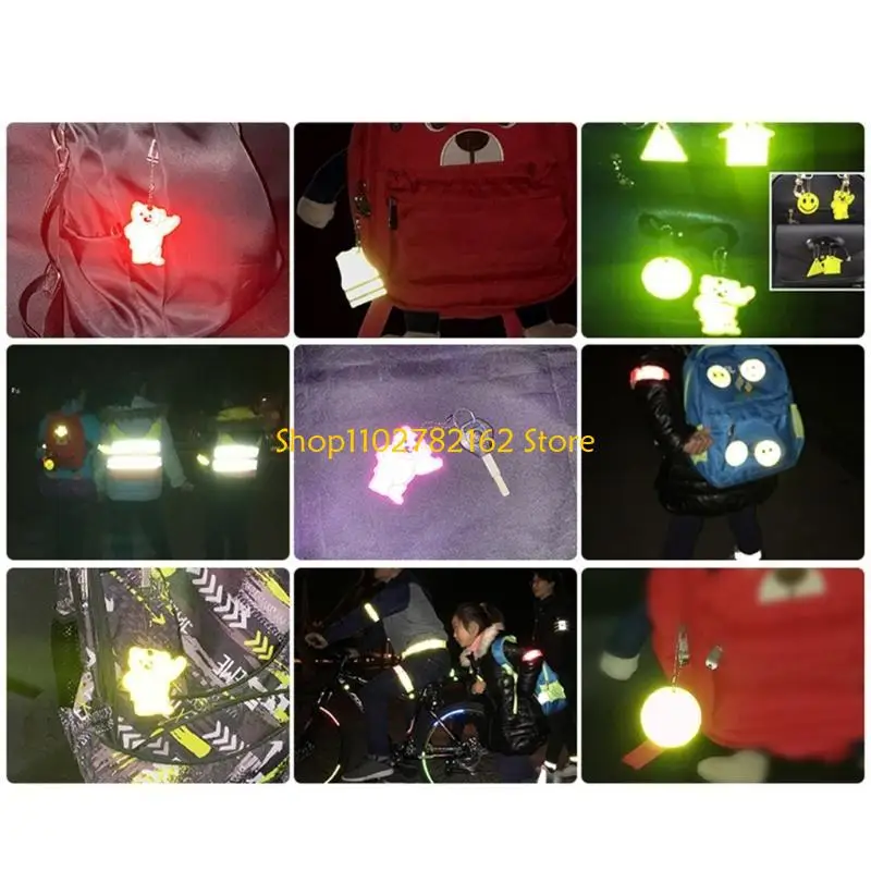 547B Safety Reflectors - Bear - Stylish Reflective Gear for Jackets, Bags, Purses, Backpacks, Strollers Wheelchairs