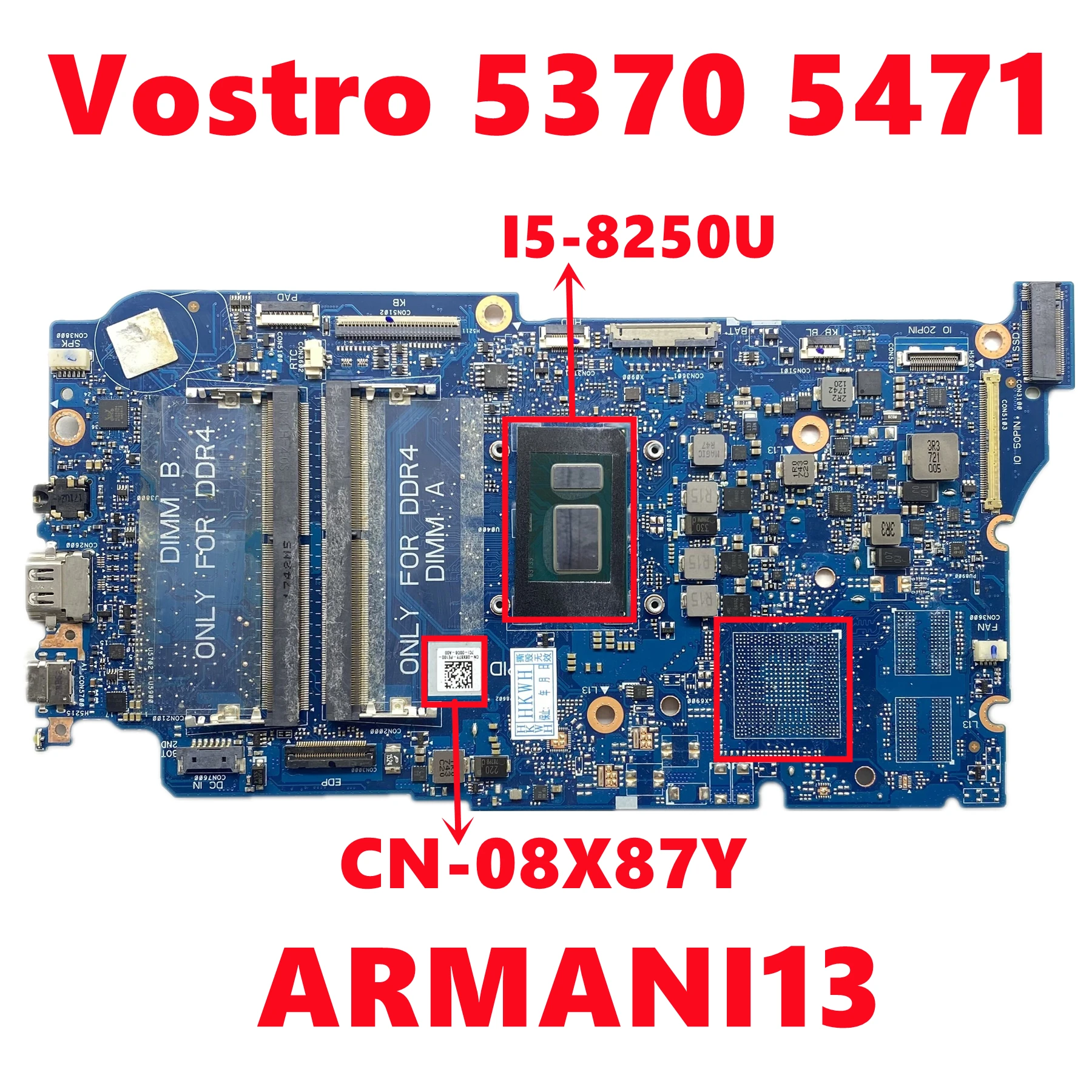 placa-base-cn-08x87y-8x87y-armani13-para-placa-base-de-ordenador-portatil-dell-vostro-5370-5471-con-cpu-de-i5-8250u-ddr4-uma-100-probado-ok