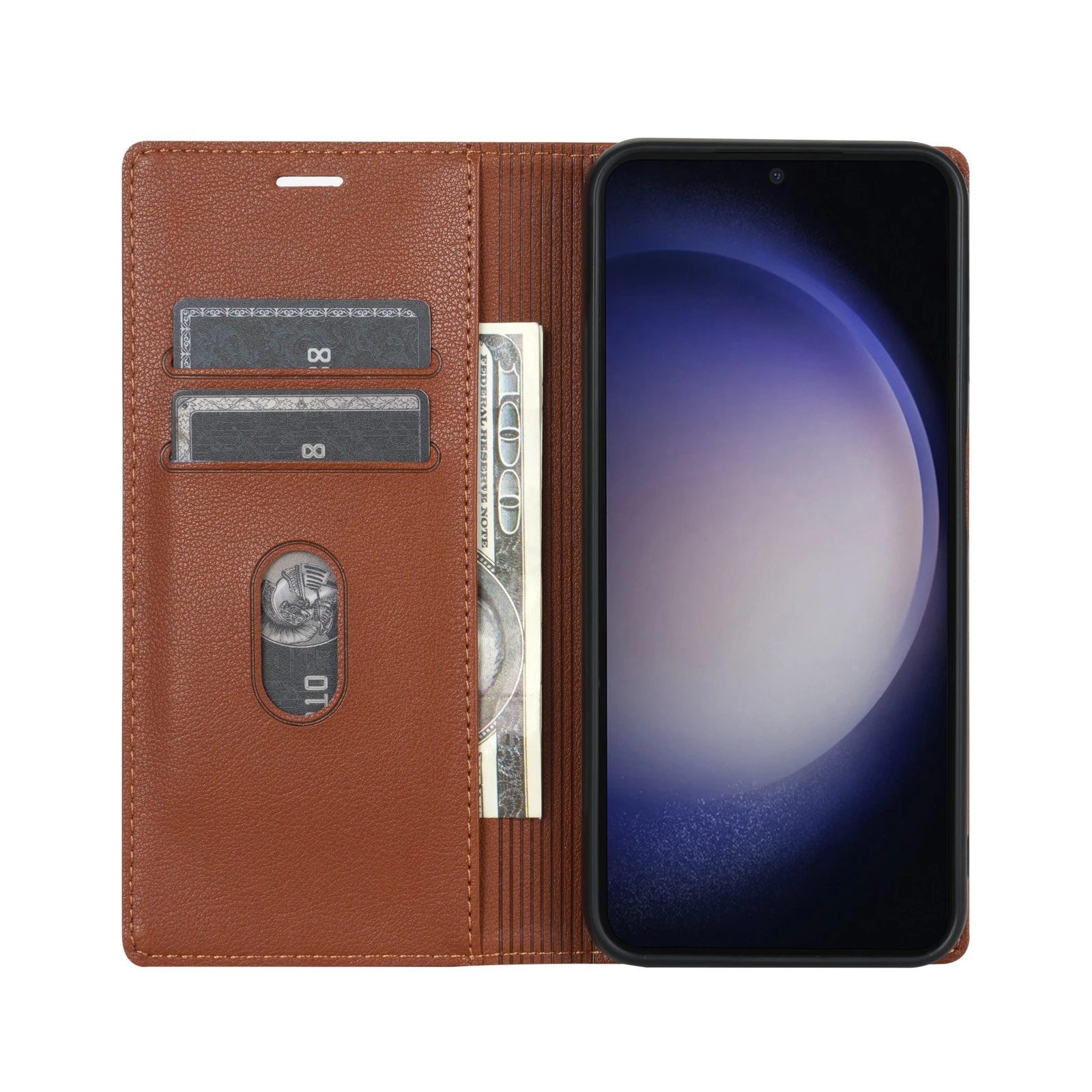 Leather Case For Samsung Galaxy S24 S25 Ultra S23 Plus FE A16 A36 A56 A15 A25 A55 A14 A34 A54 A13  A33 A53 Flip Wallet Cover