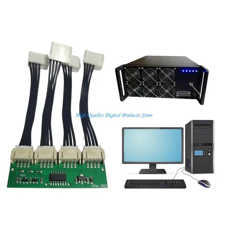 

U2JE 4-in-1 Fan Emulator for Computer Cooling Enhancement Fan Speed