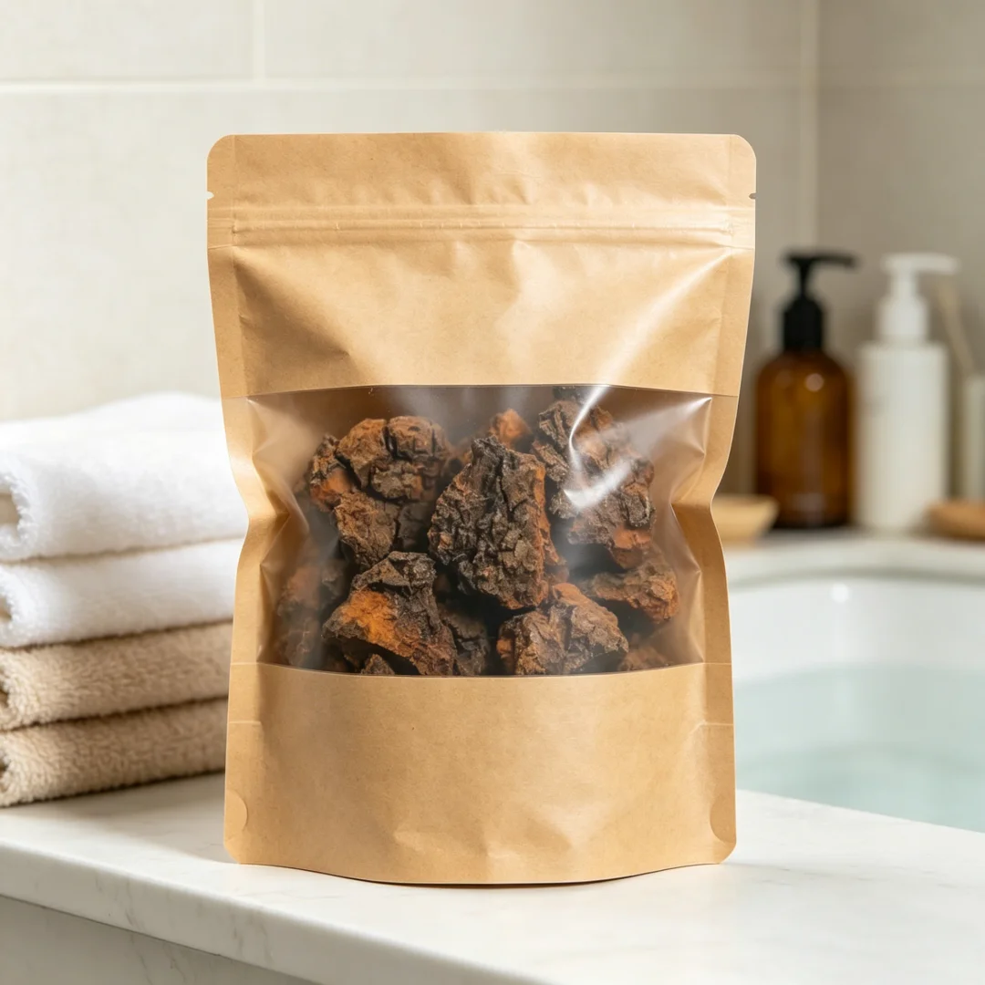 Dried Chaga Handmade Soap,Suitable for Both Facial Cleansing and Body Wash.