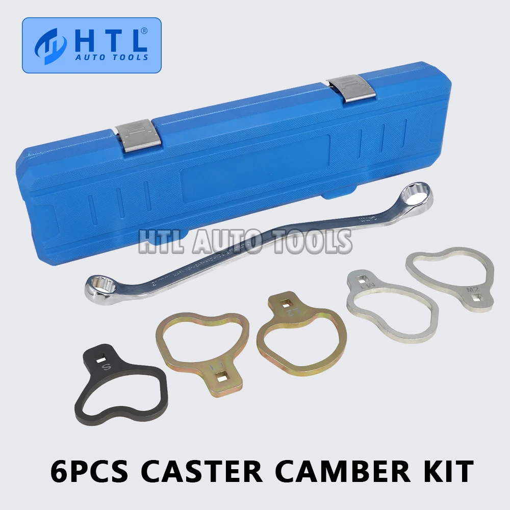 

6PCS Caster Camber Kit Compatible with Chevrolet GMC, 41620 Cam Adjusting Holdi