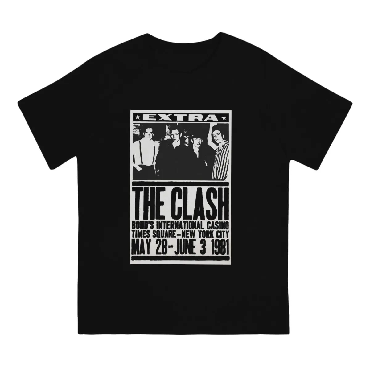 A Groundbreaking Band From The Pre Punk Era Men TShirt The Clash  Tops Cotton T Shirt Humor Top Quality Birthday Gifts