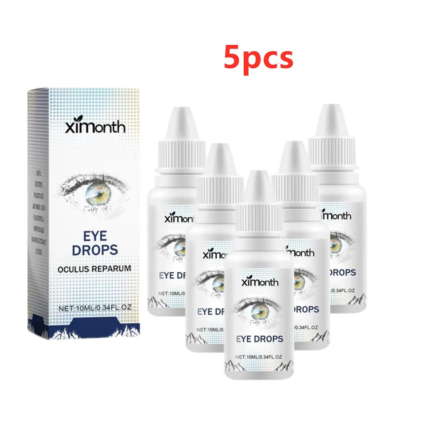 5PCS 10ml Eye Drops Moisturizing Eyes Effectively Relieve Dryness Refreshed Eyes Serum Health Care For Women And Men