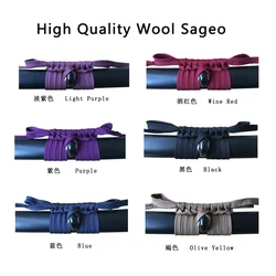 Sageo Superior Quality Wool Material Rope Wrapping Cord FOR Japanese Samurai Sword Brand New-Black