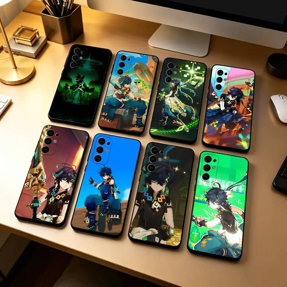 G-Genshin I-Impact Kinich Game Gift  Phone Case For Samsung S25,S24,S21,S22,S23,S30,Ultra,S20,Plus,Fe,Soft Silicone Black Cover