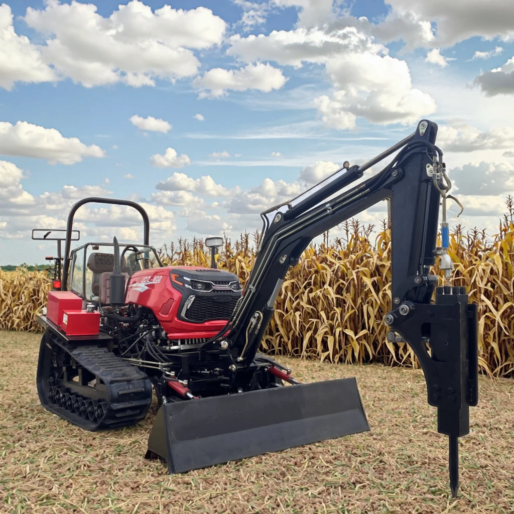 

Diesel Engine Crawler Farm Tractor with Gear Drive Easy Operation High Safety & Productivity 25 horsepower tiller