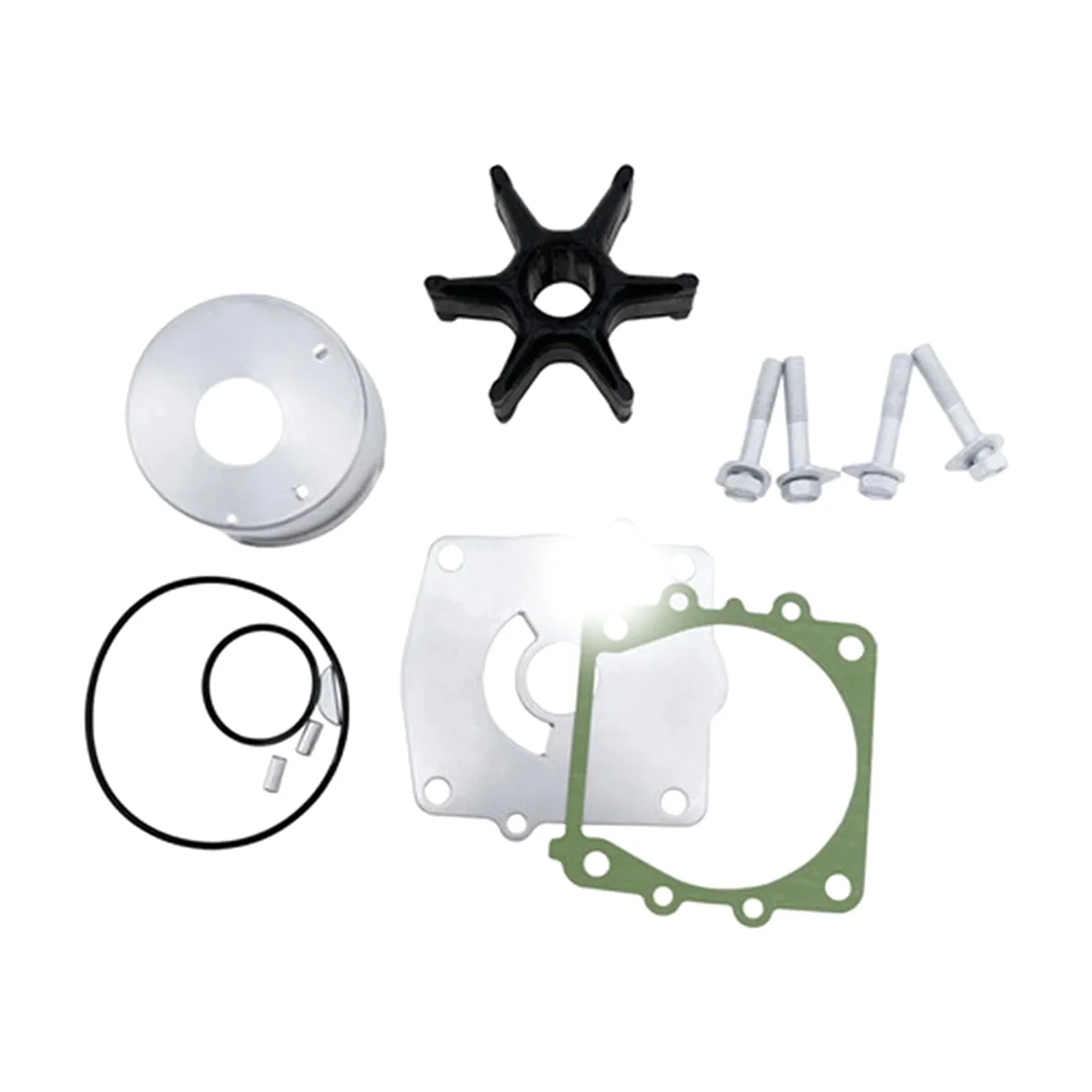 Water Pump Impeller Kit for Yamaha Outboard 150 175 200 250 HP 4 Stroke 61A-W0078-A2-00 61A-W0078-A3-00 18-3395