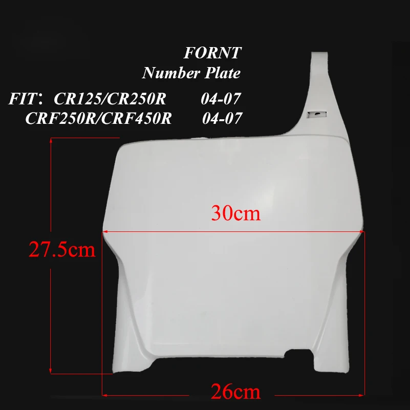 غطاء لوحة رقم موتوكروس الأمامي ، هوندا ، كر ، CRF ، 250R ، 450R ، ، حفرة ، دراجة ترابية ، ملحقات إندورو ، أجزاء