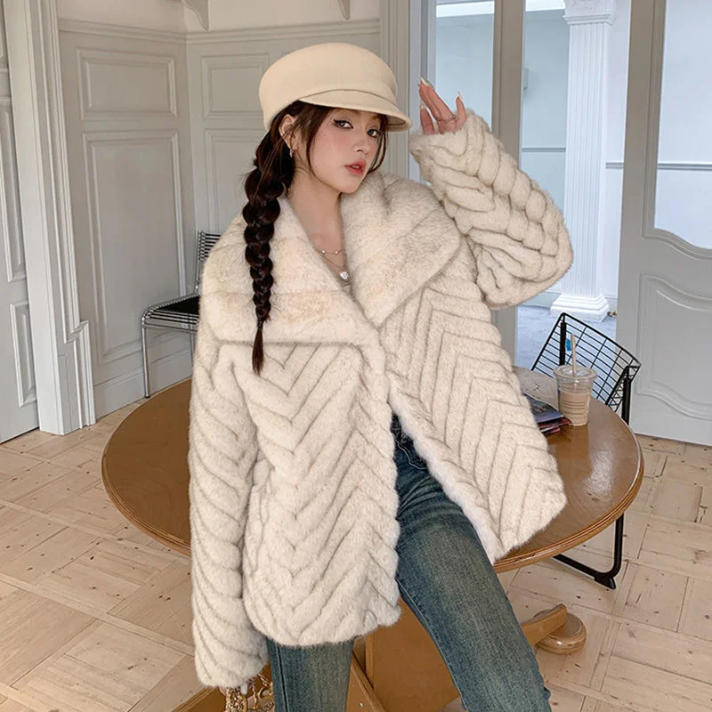 Abrigos de invierno para mujer, abrigo de piel sintética, chaqueta esponjosa para mujer, abrigo de manga larga para mujer, abrigos de lujo para mujer, ropa para mujer