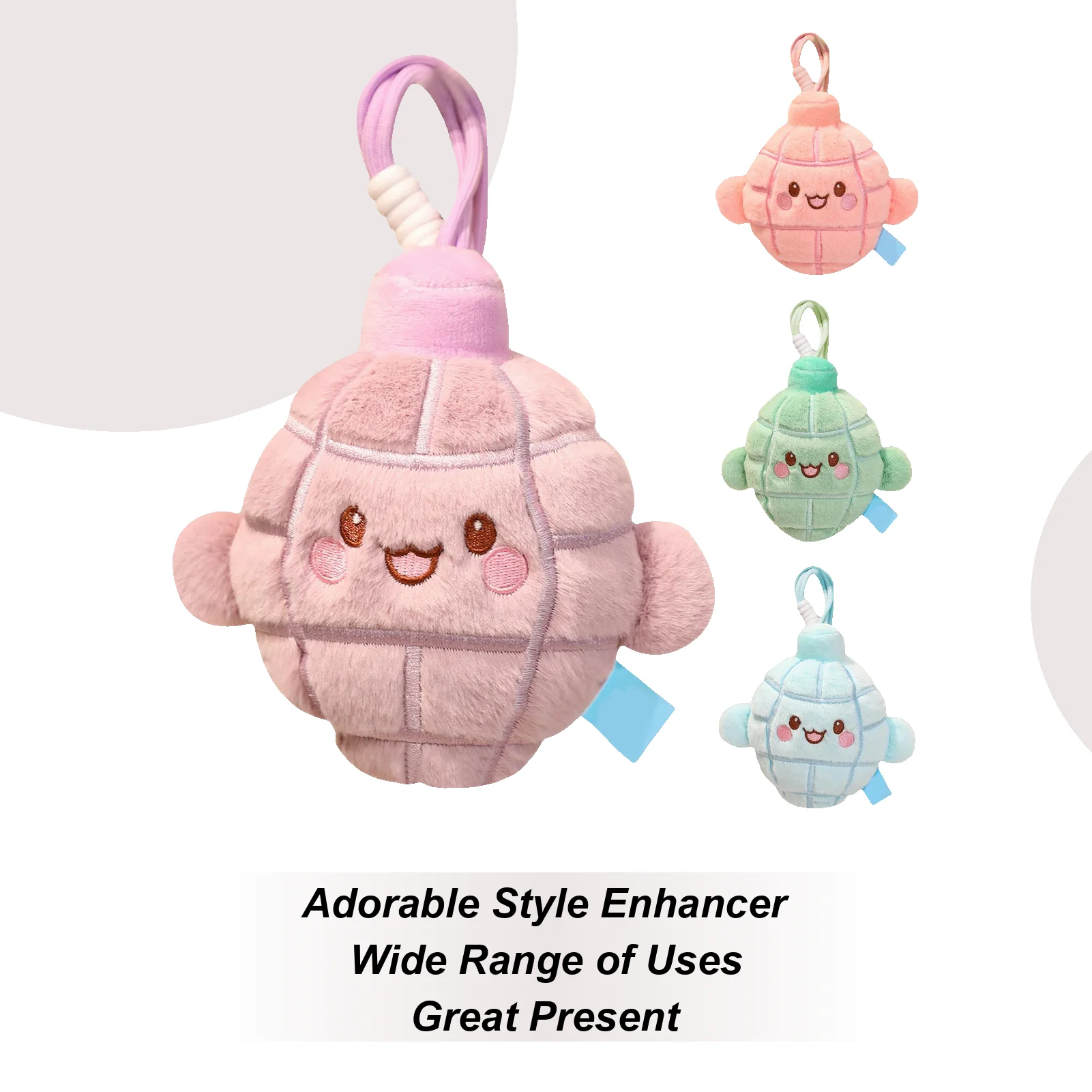 Plush Purse Charm Cute Pendant Decoration Soft Stuffed Charm For Kids Adults Bag Backpack Purse Travel Commuting Birthday