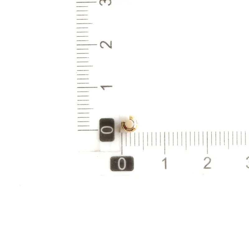 10/20/50pcs Gold Plated Platinum Plated Crimp Beads End Beads Covers For Jewelry Making