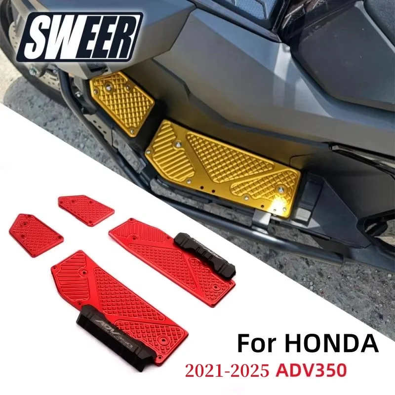 

New ADV350 2021-2025 Motorcycle Footrest Foot Rest Pads Pedal Plate Board Pedals FootBoard Accessories For HONDA ADV 350 X-adv