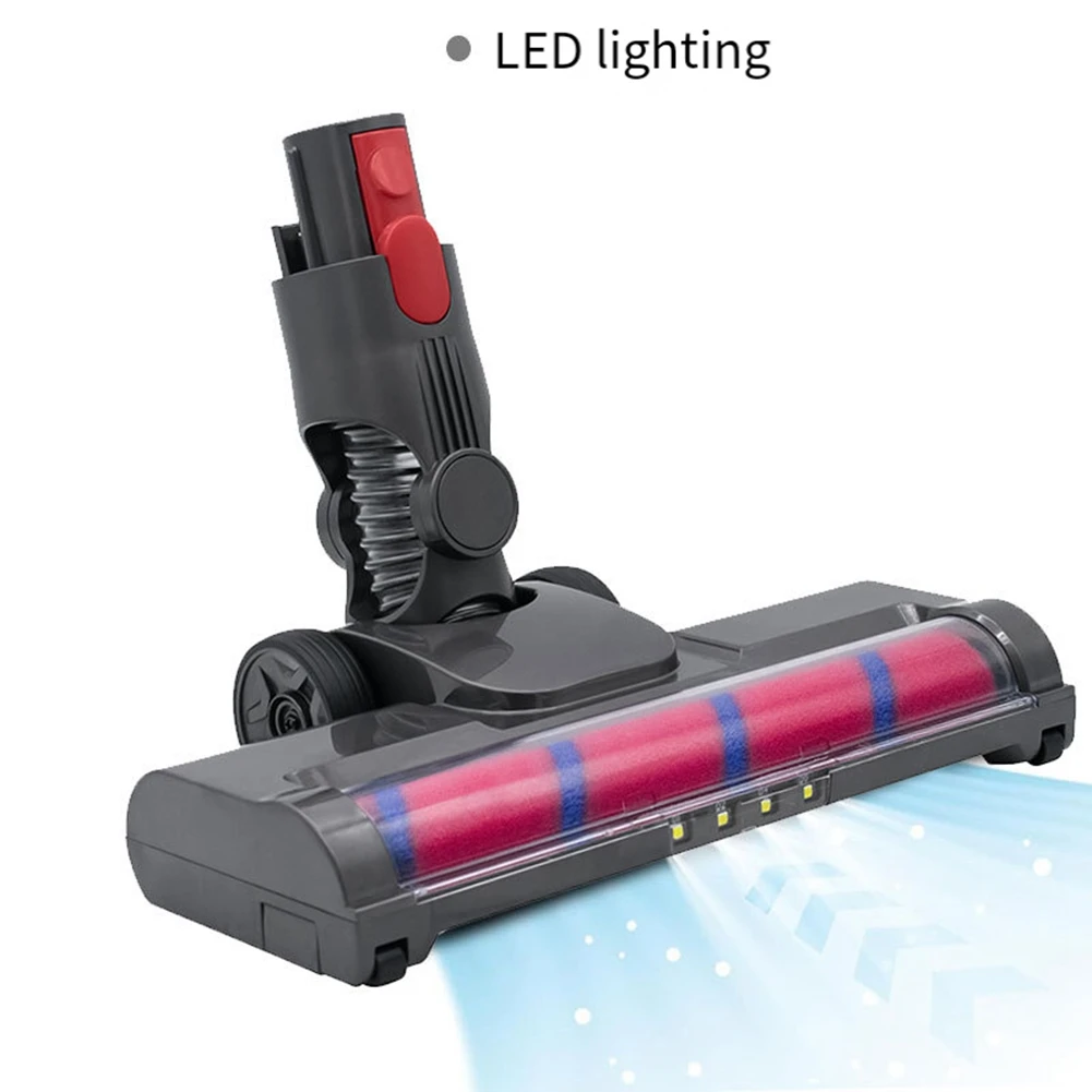 Soft Roller Brush Head Replacement With LED Light For Dyson V15 V8 V7 V10 V11 Vacuums Cleaner Hardwood Floor Attachment