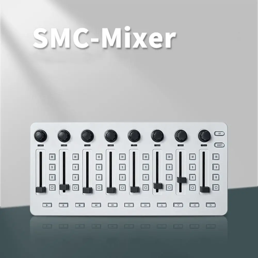 

BT Connection Wireless MIDI Controller USB-C Interface 8 Encoder Mixing Console Software Control Wireless SMC-MIXER