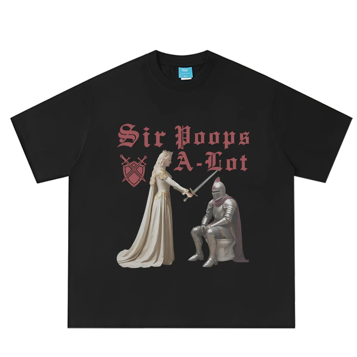 Sir Poops A Lot  Funny Toilet Meme T-Shirt Men Women Fashion Hip-Hop T-Shirt Short-sleeved Casual Loose Oversized T-Shirts Tops