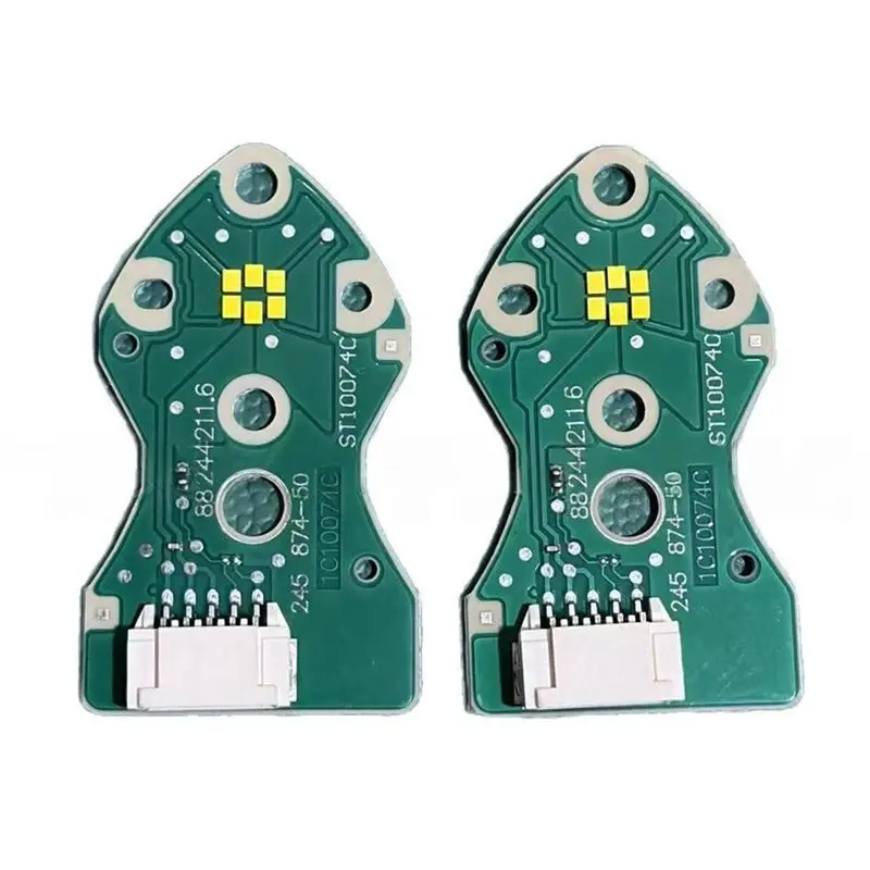 2Pcs Front LED Daytime Running Lights Chip Board Lemon Yellow Light Source For Tesla Model 3 Angel Eye Light PCB Board