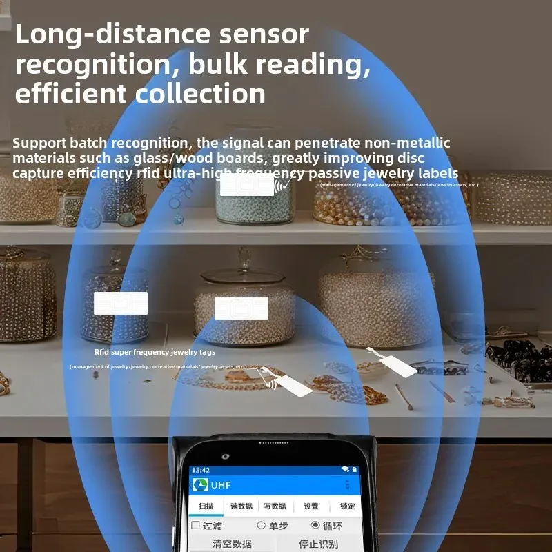 Waterproof UHF RFID Dogbone Access Control System Windshield Tag Sticker UV Proof Sunscreen 860-960MHz Customizable Logo Print