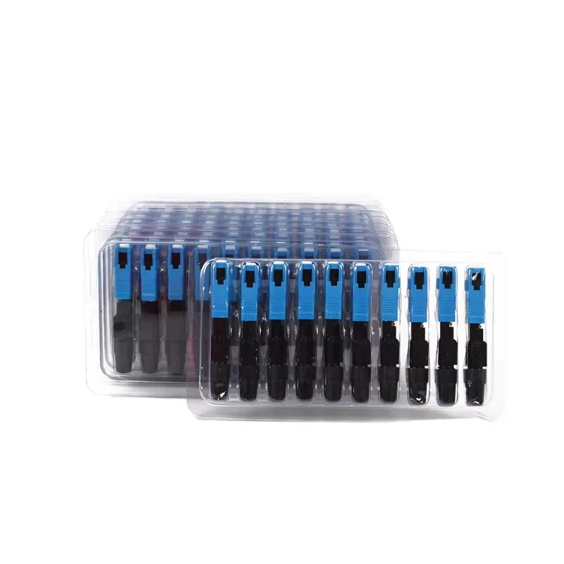 New Type SC UPC APC FTTH Optical Fiber Fast Connector For Optical Drop Cable Field Assembly And Network Termination