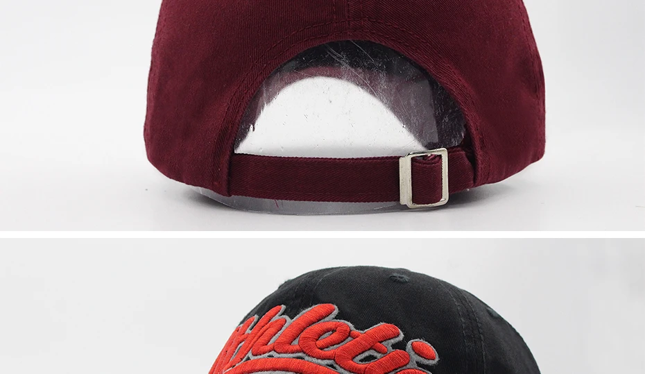 Große Brief Stickerei Baseball Kappe Männer Sommer Casual Frauen Mode Snapback Baumwolle Caps Visier Hip Hop Hut Herbst Einstellbar – Detail 9