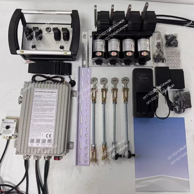 Hoisting crane and other remote wireless control systems, manual wireless control.
