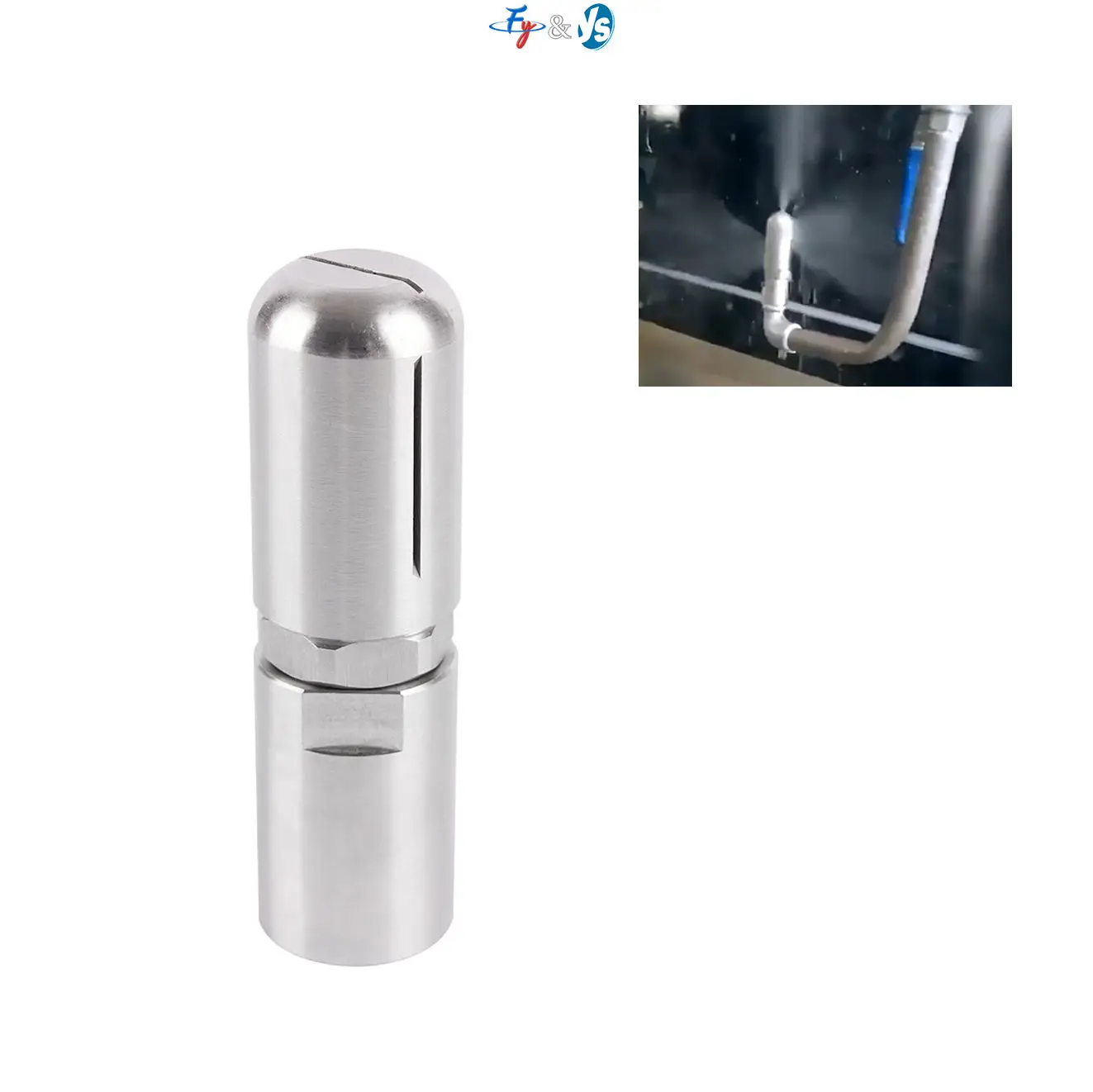 Rotary Cleaning Head 360 Degrees Rotating Container Washing Spray Nozzle, For Brew Kettles, Storage Tanks,Stainless Steel 19250