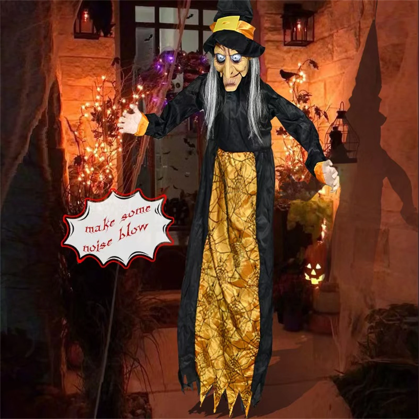 

Halloween Decorations, Scary Props, Moving Witch Haunted House Props for Home Garden Party Decor Scary Witch