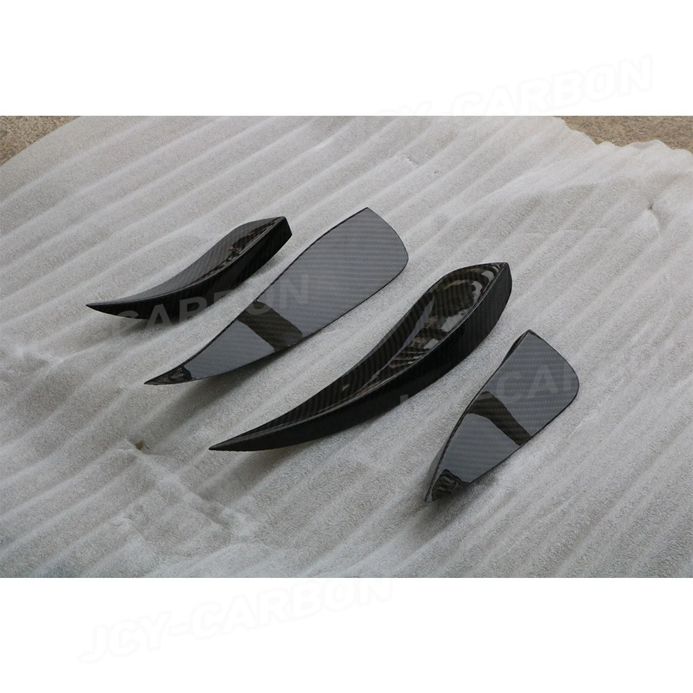 

Carbon Fiber For Audi A3 S3 Sedan 2014 - 2016 Side 4PCS Bumper Trim Front Lip Air Knife Bumper Canards Splitter Car Accessories