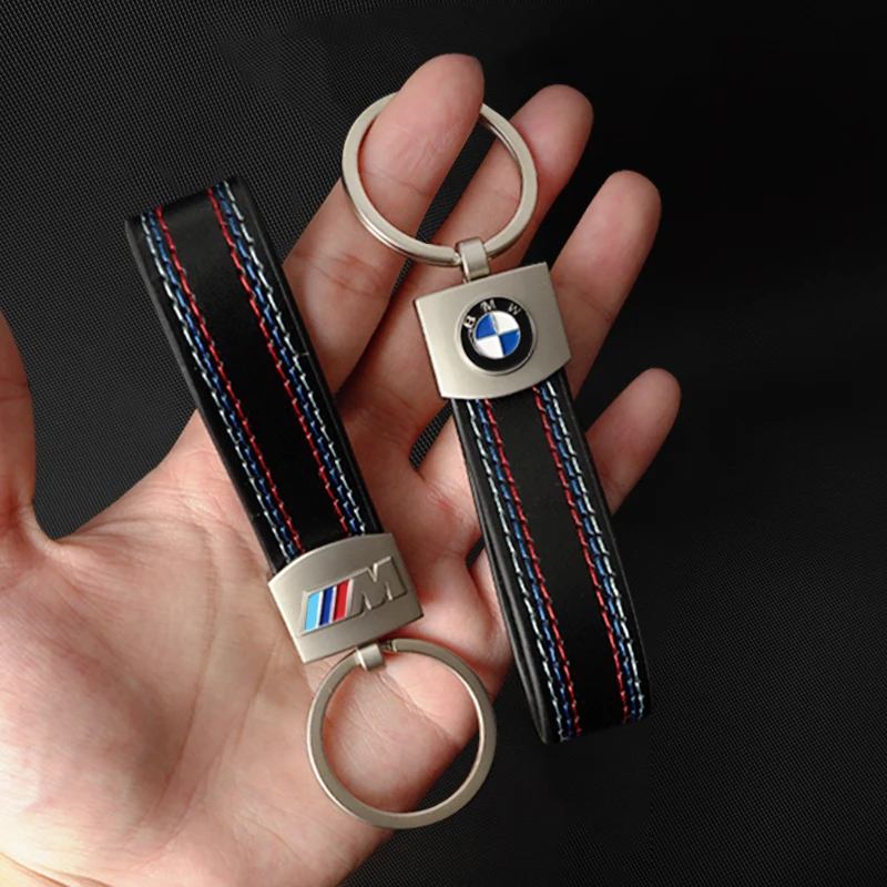 Luxury Car Emblem Keychain Anti-loss Keyring For BMW M X1 X2 X3 X4 X5 X6 3 5 Series M2 M3 M4 M5 M6 M7 Auto Interior Accessories