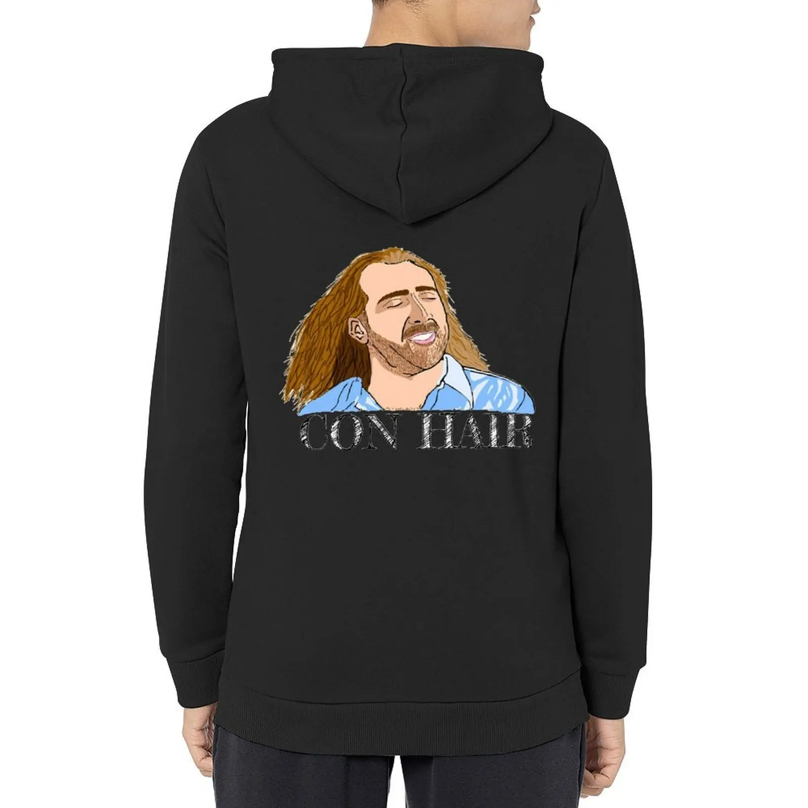 

Con hair Nicolas cage Hoodie men wear clothes for men men's clothing autumn jacket men hoodie streetwear