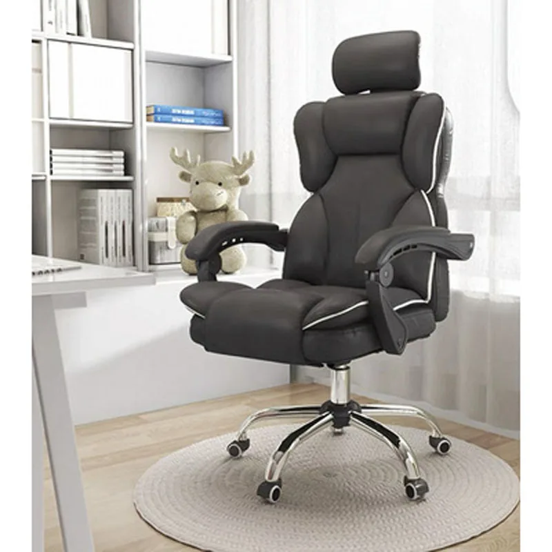 PU Leather Swivel Office Chair, Gaming Chair, Cadeira de computador, Costas altas, Cadeiras de jogos, Assento para escritório, Móveis