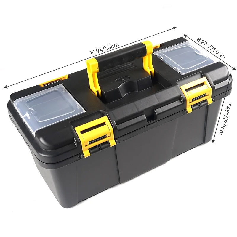 Multifunctional Plastic ABS Tool Storage Box Toolbox with Handle Portable Tool Organizes Screws, Hardware, and Accessorries