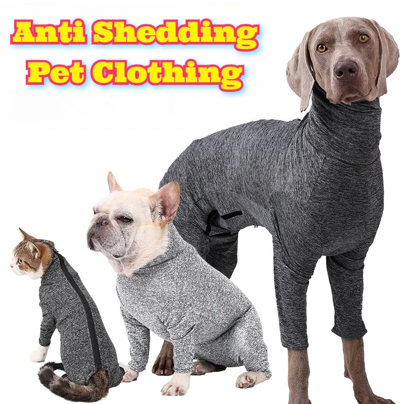 

Dog Clothes Full Body Suit Four Legs Warm Undergarment Tight Fit Pet Shirt Anti Shedding Coat Recovery Cones Alternative Petwear