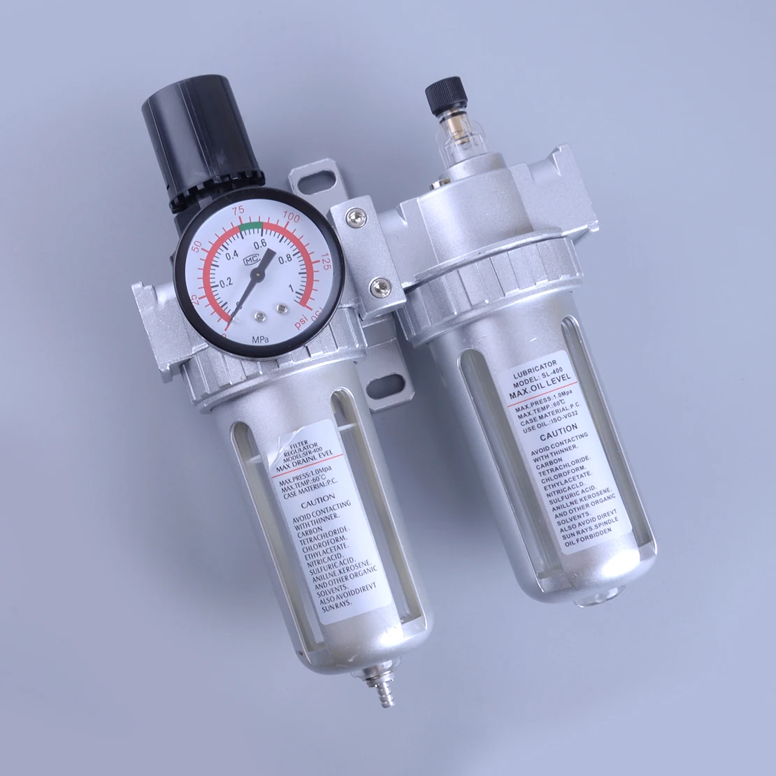 

G1/2" 1 Mpa Air Compressor Pressure Filter Water Oil Separator Regulator With Pressure Gauge SFC400