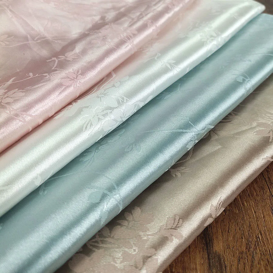 

Мягкая, приятная для кожи жаккардовая атласная шелковая ткань с тиснением, элегантный глянцевый материал, подкладка для свадебного платья, шитье от кутюр