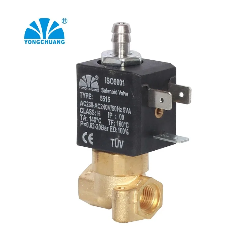5515-07 Two-position three-way reversing valve coffee machine solenoid deflation valve