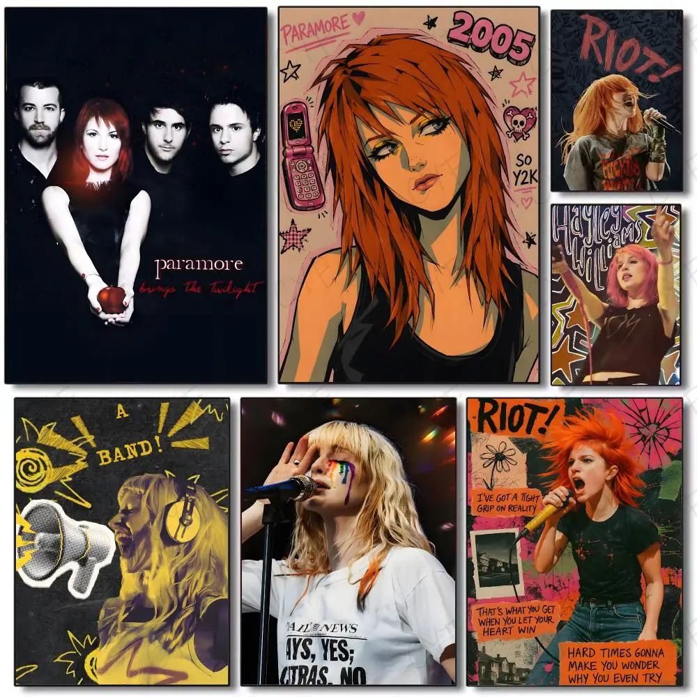 band alternative rock P-Paramore Poster Painting Wall Art Mural for Living Room Home Decor and Gifts