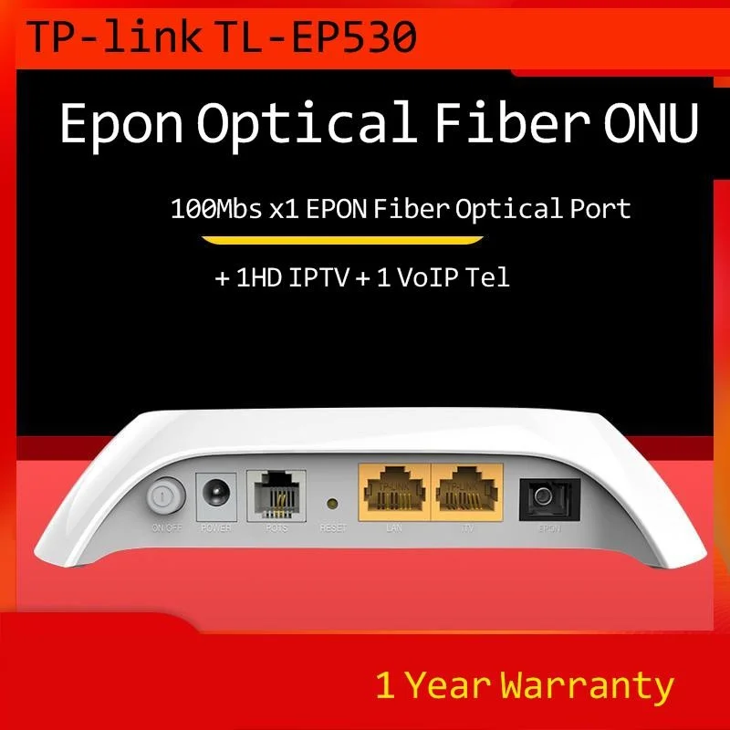 100% Original Brand New TPlink TL-EP530 EPON 1FE 100Mbs LAN IPTV VoIP Supported Optical fiber ONU FTTH Router