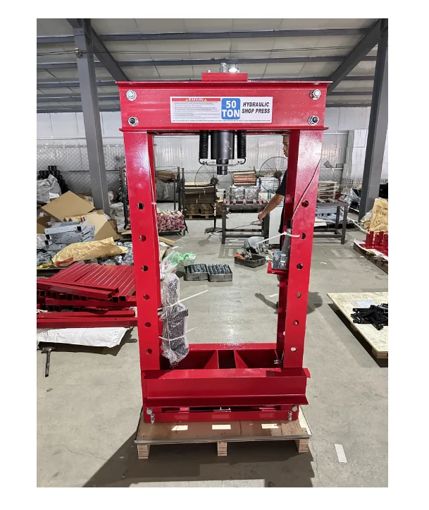 

50Ton 100ton Manual Hydraulic Press Machine Vehicle Equipment with Gauge Electro-hydraulic Gantry
