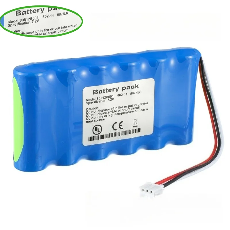 80512B001 High Quality Battery 7.2V 2500mAh for Criticare Interstate AMED2108,Unipower B11133, R&d 5957 Vital Signs Monitor