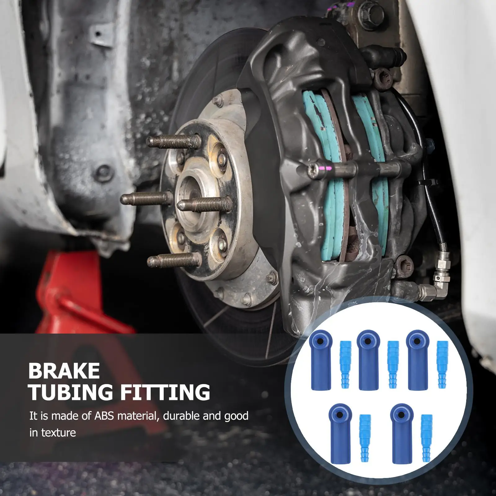 

5 Pcs Brake Fluid Exchange Tool Car Maintenance ABS Material Durable 3 Stage Adjustable Connection Port Blue Practical Oil
