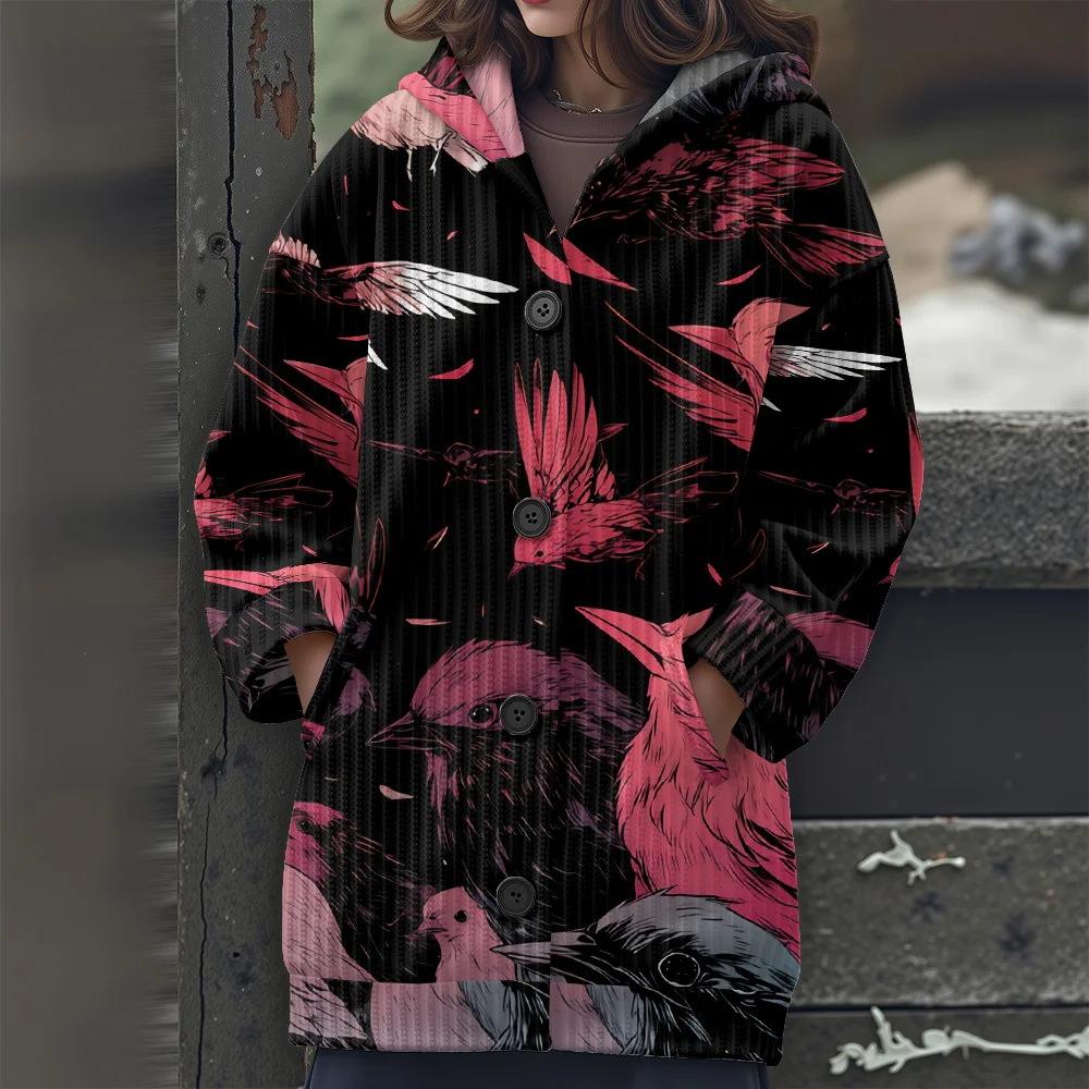 

Цветные блоки с геометрическим рисунком Длинный свитер с цветной геометрией Свитер с длинными рукавами Свитер с капюшоном с абстрактной геометрией