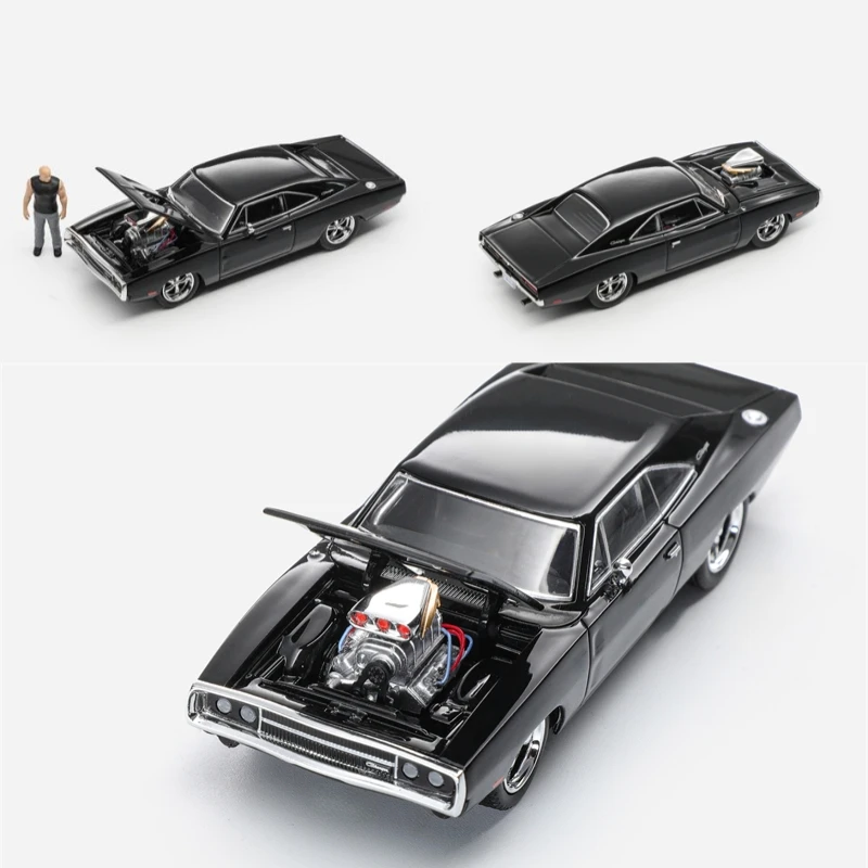 [Vorverkauf] Fast Speed FS 1:64 1970 Charger R/T Black Dom's FNF Fast and Furious Diecast Modellauto