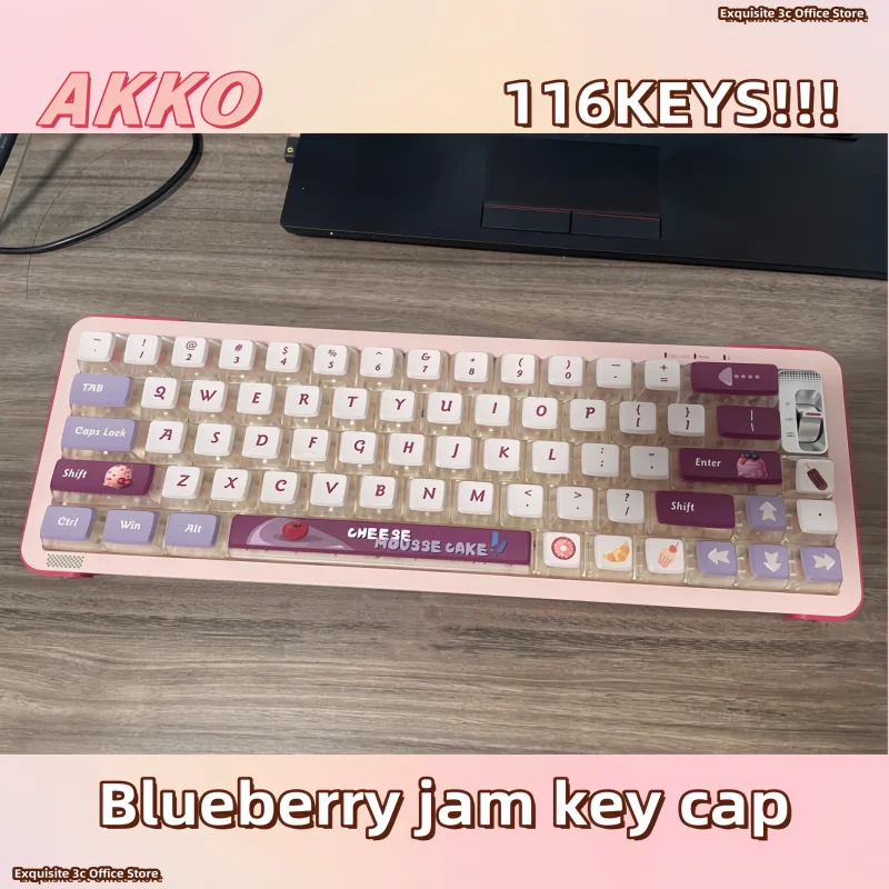 AKKO Transparen Key Caps Mechanical Keyboard Keycaps Set ASA/MDA Profile 116Keys Customized Gaming Keyboard PC Gamer Accessories